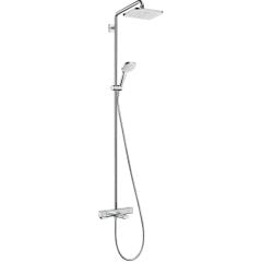 hansgrohe Croma E Showerpipe 280 1jet With Bath Thermostat - Chrome - 27687000