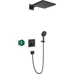hansgrohe Raindance E Shower System For Concealed Installation With Showerselect Thermostat - Matt Black - 27939670