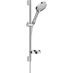 hansgrohe Raindance Select S EcoSmart Shower Set 120 3jet With Shower Bar 65cm And Soap Dish - Chrome- 27944000