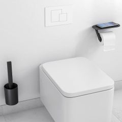 hansgrohe WallStoris Toilet Accessories Set - Matt Black - 27969670