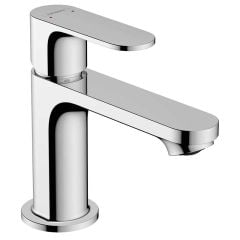 hansgrohe Rebris S EcoSmart Basin Mixer Tap 80 With Pop-Up Waste - Chrome - 72510000