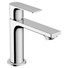 hansgrohe Rebris E CoolStart EcoSmart Single Lever Basin Mixer Tap 110 With Pop-Up Waste - Chrome - 72559000