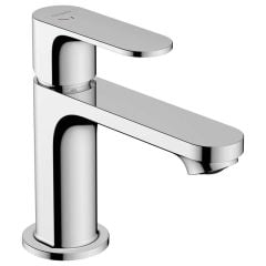 hansgrohe Rebris S CoolStart EcoSmart+ Basin Mixer Tap 80 With Pop-Up Waste - Chrome - 72586000