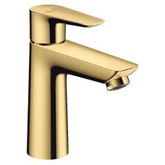 hansgrohe Talis E CoolStart EcoSmart Basin Mixer Tap 110 With Pop-Up Waste - Polished Gold-Optic - 71713990