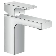 hansgrohe Vernis Shape EcoSmart Basin Mixer Tap 100 With Metal Pop-Up Waste - Chrome - 71568000