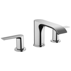 hansgrohe Vivenis EcoSmart 3-Hole Basin Mixer Tap 90 With Pop-Up Waste - Chrome - 75033000