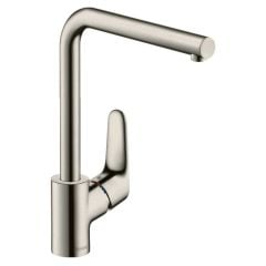 hansgrohe Focus M41 EcoSmart Single Lever Kitchen Mixer Tap 280 Single Spray Mode - Stainless Steel - 31827800