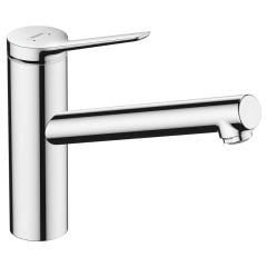 hansgrohe Zesis M33 Single Lever Kitchen Mixer Tap 150 Lowpressure/Vented Hot Water Cylinders 1Jet - Chrome - 74806000