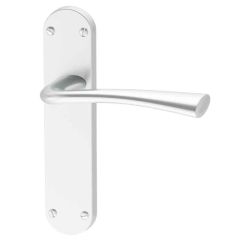 XL Joinery Havel Bathroom Door Handle Pack with Backplate - 75mm Latch  - HAVELBP75 - BP