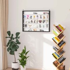 HOMCOM 800mm Shelving Unit - Black/White - 833-761BK - Lifestyle