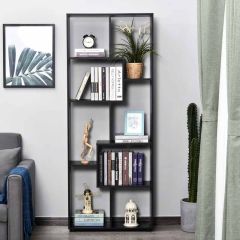 HOMCOM 700mm Bookcase - Black - 836-141BK - Lifestyle
