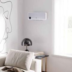 HOMCOM Wall Mounted Electric Downflow Heater - White - 820-252V70