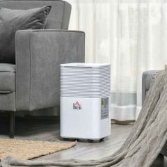 HOMCOM 10L Portable Quiet Dehumidifier - White - 821-017V70