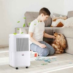 HOMCOM 10L Smart App Control Dehumidifier - White - 821-023V70WT