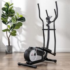 HOMCOM Elliptical Cross Trainer With LCD Monitor - Black - A90-300