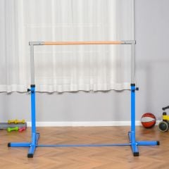 HOMCOM Height Adjustable Gymnastics Bar - Blue - A91-099BU