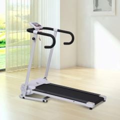HOMCOM Electric Folding Treadmill - Black & White - A90-001V70