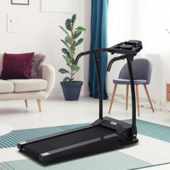 HOMCOM Electric Motorized Treadmill With LCD Display - Black - A90-116
