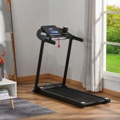 HOMCOM 500W Electric Treadmill - Black & Silver - A90-248