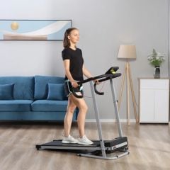 HOMCOM 500W Electric Treadmill - Black & Grey - B1-0095