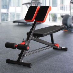 HOMCOM Dumbbell Weight Bench - Black & Red - A91-075