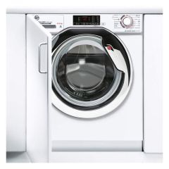 Hoover H500 HBDS 485D1ACE-80 B/I 1400rpm 8/5kg Washer Dryer - White w/Chrome Door - Lifestyle