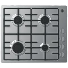 Hoover H300 HHW6LK3X 60cm Gas Hob - Stainless Steel - Front