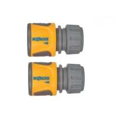 Hozelock Soft Touch Hose End Connector (Twin Pack) - HOZ20706025
