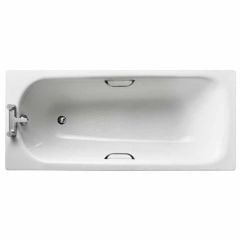 Ideal Standard Simplicity 1600x700mm Single Ended Bath - 2 Tap Holes - E818601