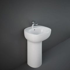 RAK Ceramics Illusion 54cm Freestanding Basin - 1 Tap Hole - Alpine White - ILLFS5501AWHA