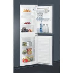 Indesit E IB 15050 A1 D.UK 1 Built In 50/50 Fridge Freezer - White - Kitchen Cabinet Installed Open View