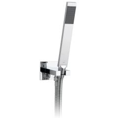 Vado Instinct Single Function Mini Shower Kit With 150cm Shower Hose And Bracket With Integrated Outlet - Chrome - INS-SFMKWO-C/P