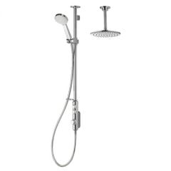 Aqualisa iSystem Smart Divert Exposed Shower Adjustable With Ceiling Fixed Heads - Hp/Combi - ISD.A1.EV.DVFC.21