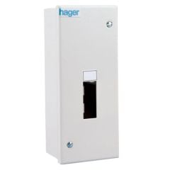 Hager Steel Enclosure 2 Module 1 Row - White - IU2