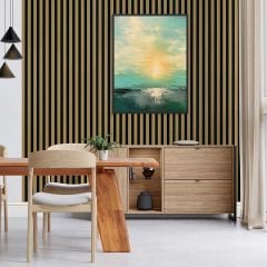 JB Kind Laminate Acoustic Wall Panel - Oak - LAMOWP2400FSC