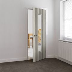 JB Kind Aria Grey Laminate Glazed Internal Door 1981x610x35mm - GARI20G