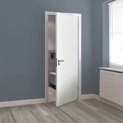 JB Kind Aria White Laminate Internal Door 1981x686x35mm - WARI23