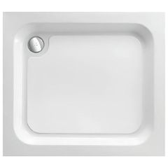 Just Trays Merlin Square Shower Tray 1000x1000mm With 4 Upstands - White - A100M140