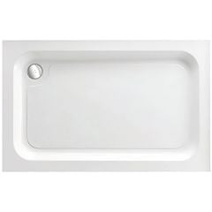 Just Trays Ultracast Rectangular Shower Tray 1000x700mm With 4 Upstands - White - A1070140