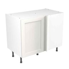 Kitchen Kit Shaker 1000mm Blind Corner Base Cabinet - Ultra Matt - White - FKKH0509