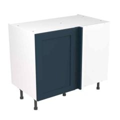 Kitchen Kit Shaker 1000mm Blind Corner Base Cabinet - Ultra Matt - Indigo Blue - FKKH1309