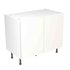 Kitchen Kit J-Pull 1000mm Base Cabinet - Super Gloss - White - FKKJ0008