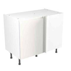 Kitchen Kit J-Pull 1000mm Blind Corner Base Cabinet - Super Gloss - White - FKKJ0009