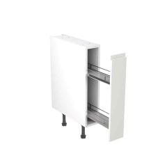 Kitchen Kit J-Pull 150mm Pull Out Base Cabinet - Super Gloss - White - FKKJ0051