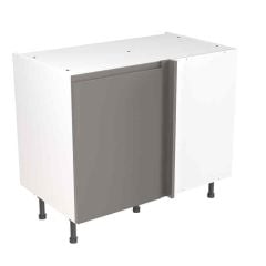 Kitchen Kit J-Pull 1000mm Blind Corner Base Cabinet - Super Gloss - Dust Grey -   FKKJ0309