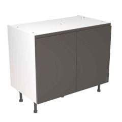 Kitchen Kit J-Pull 1000mm Base Cabinet - Ultra Matt - Graphite - FKKJ0908