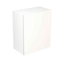Kitchen Kit Value Slab 600mm Wall Cabinet - Standard Matt - White - Flatpacked - FKKM1014