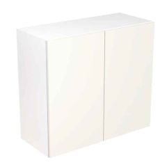 Kitchen Kit Rigid Slab 800mm Wall Cabinet - Super Gloss - White - Pre-Assembled - RKKF0038