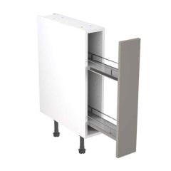 Kitchen Kit Rigid Shaker 150mm Pull Out Base Cabinet - Ultra Matt - Dust Grey - Pre-Assembled - RKKH0851