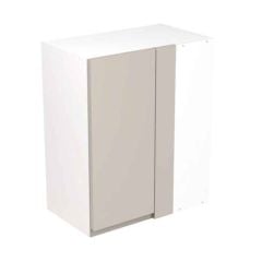 Kitchen Kit Rigid J-Pull 600mm Blind Corner Wall Cabinet - Super Gloss - Light Grey - Pre-Assembled - RKKJ0216